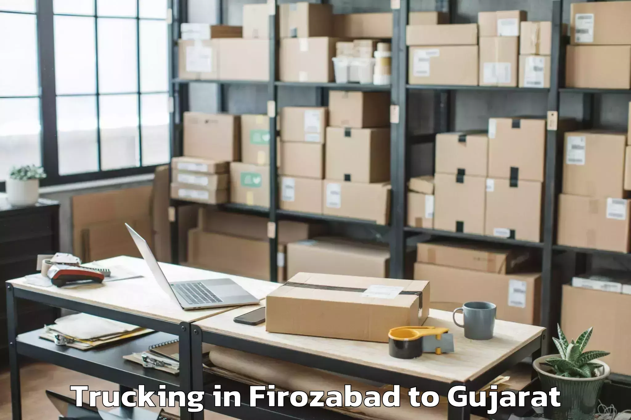 Firozabad to Udhana Trucking Booking